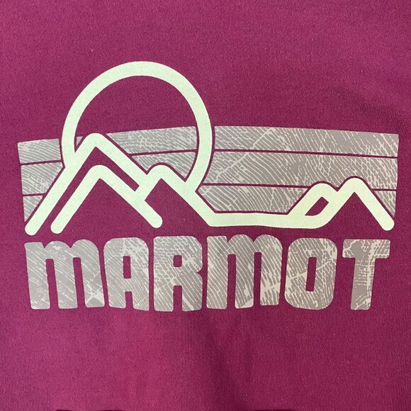 Marmot Coastal Hoodie Purple Women's Size Medium Long-Sleeve Pullover Sweatshirt - Picture 9 of 14